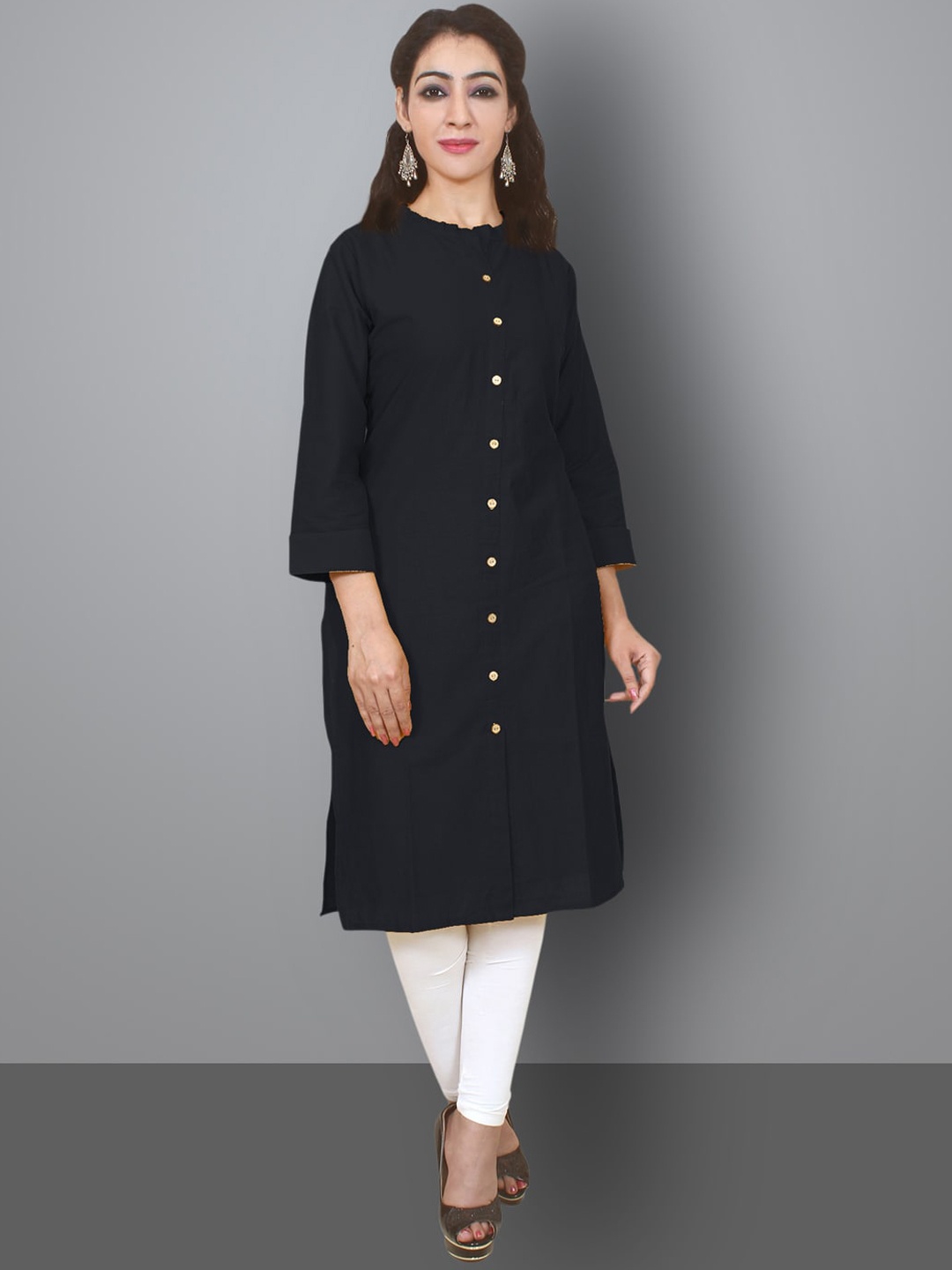 

Kuber Industries Women Black Kurta