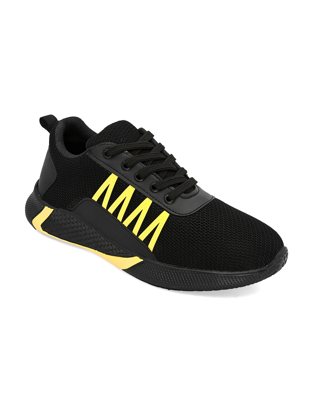 

Giorgio Men Black & Yellow Swanky Regular Running Shoes