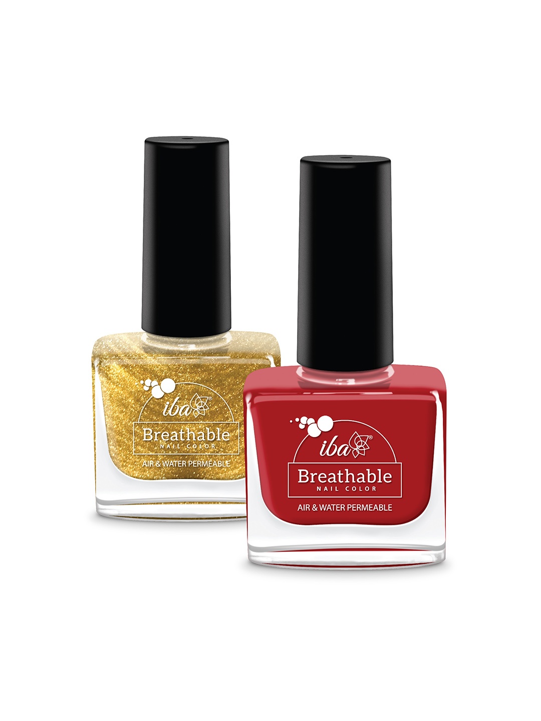 

Iba Set of 2 Breathable Nail Polish, Red