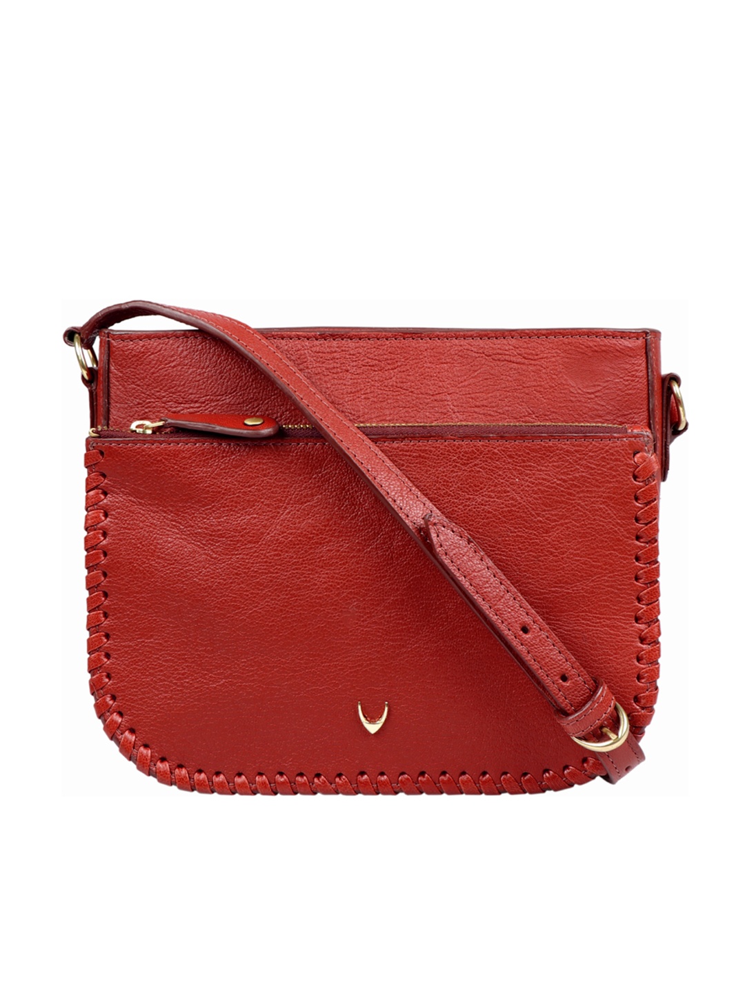 

Hidesign Red Leather Swagger Sling Bag