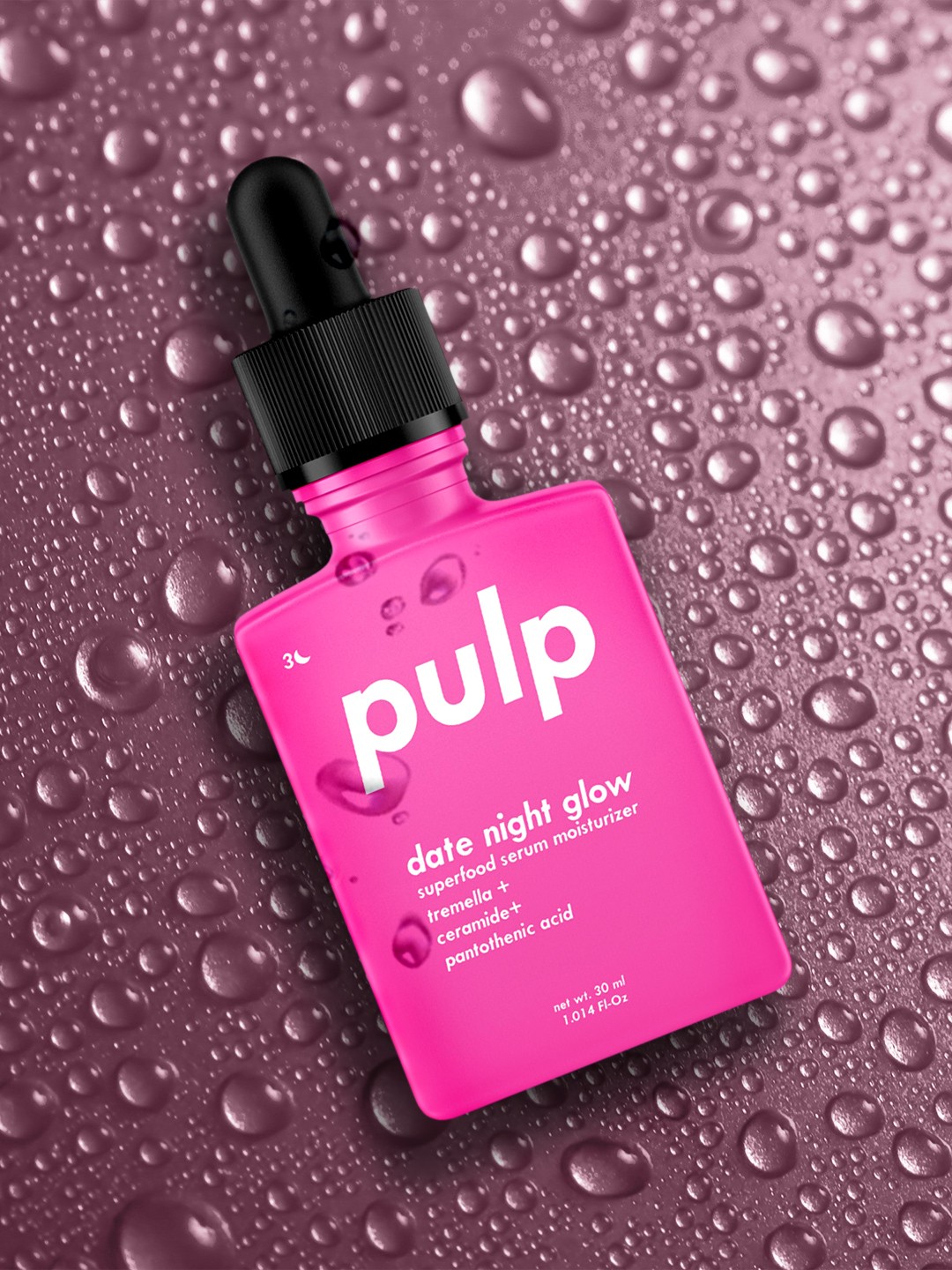 

PULP Unisex Date Night Glow Ceramide + Pro-vitamin B5 Serum Moisturizer 30 ml, Transparent