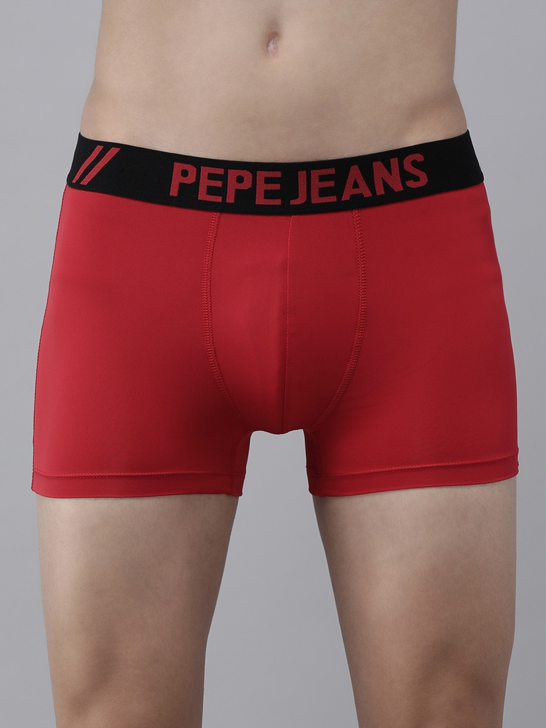 

Pepe Jeans MenRed Solid Trunks- 8904311326304, Red