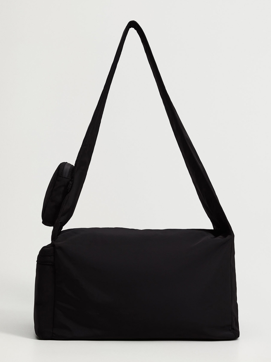 

MANGO Women Black Solid Duffel Bag