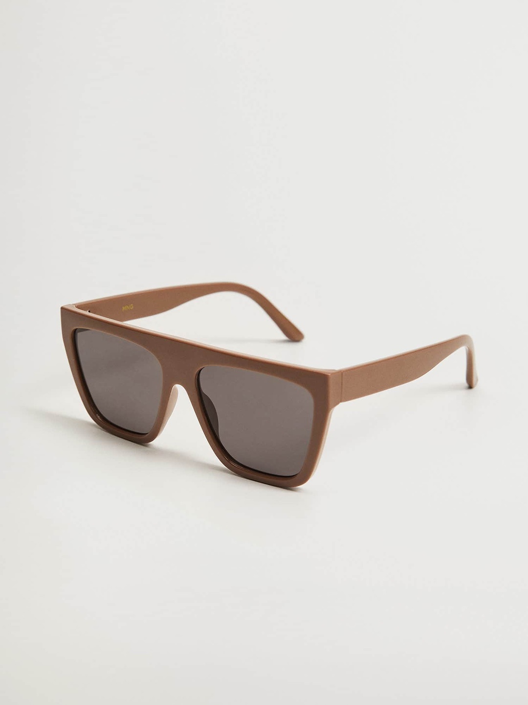 

MANGO Women Grey Lens & Brown Square Sunglasses with UV Protected Lens 17040138