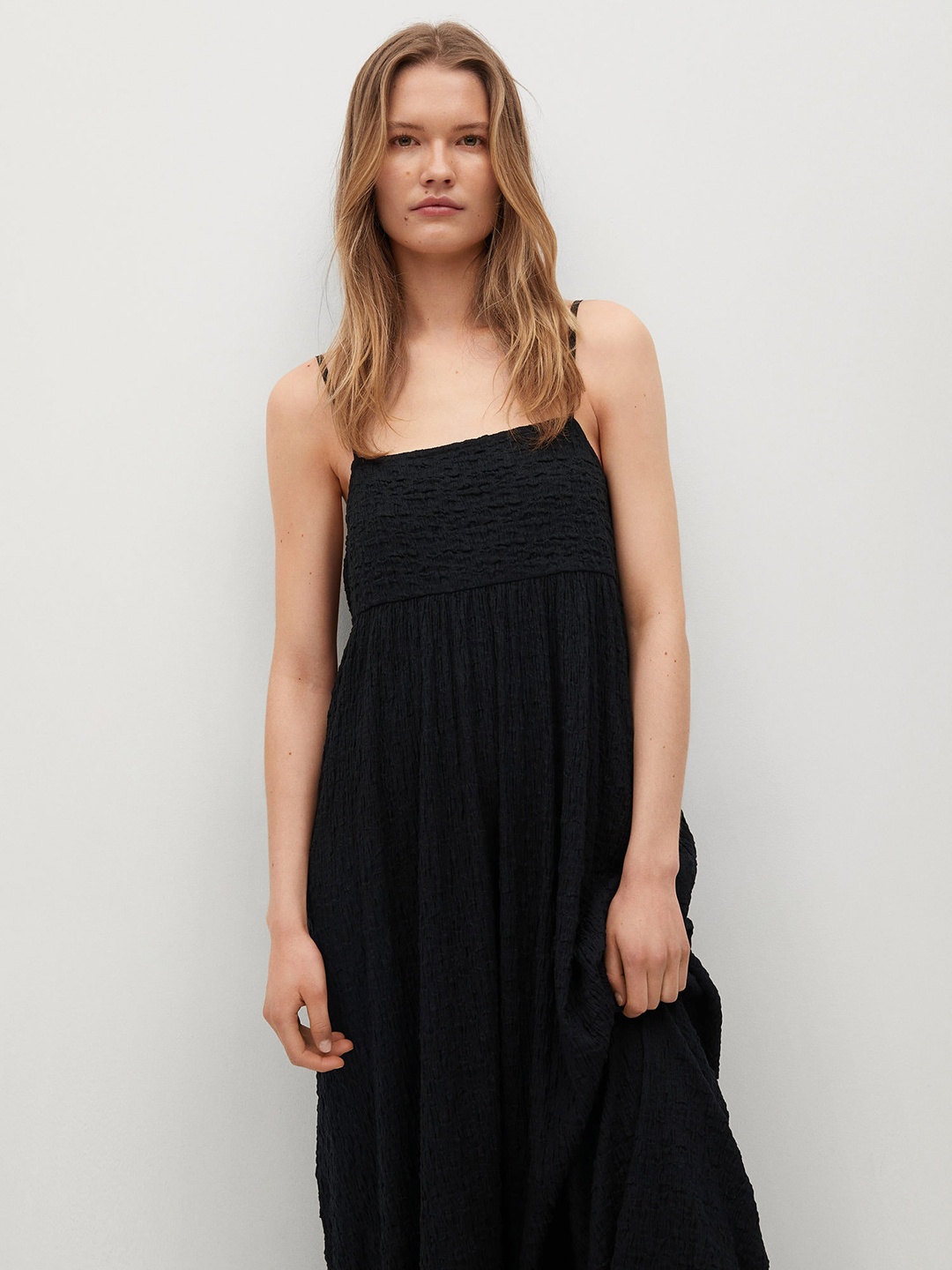 

MANGO Black Maxi Dress