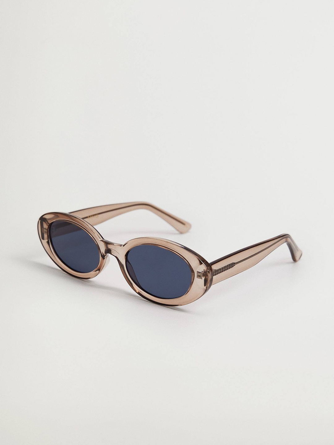 

MANGO Women Sustainable Oval Sunglasses with UV Protected Lens 17030144, Blue