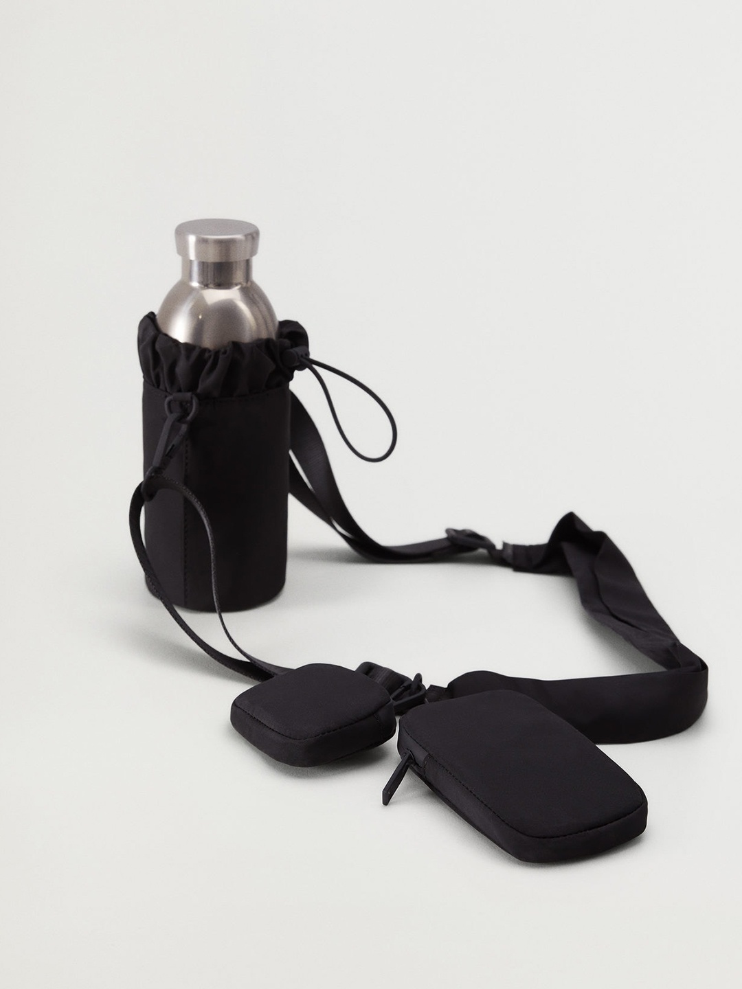 

MANGO Black Detachable Multi-Purpose Sardegna Sling Bag