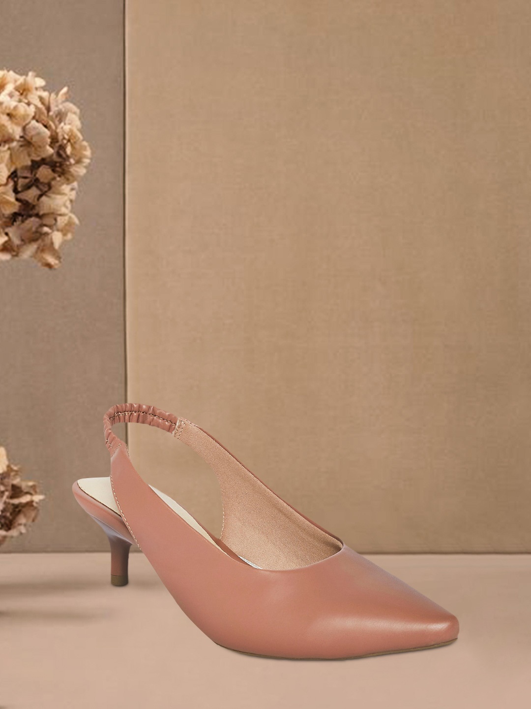 

Forever Glam by Pantaloons Pink PU Kitten Pumps