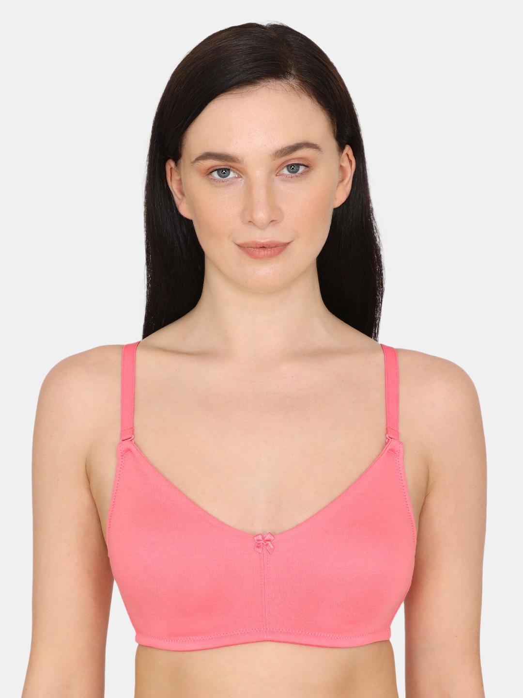 

Rosaline Pink Solid T-shirt Bra