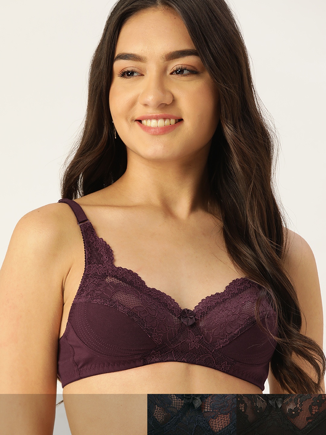 

DressBerry Pack Of 3 Everyday Bra, Black