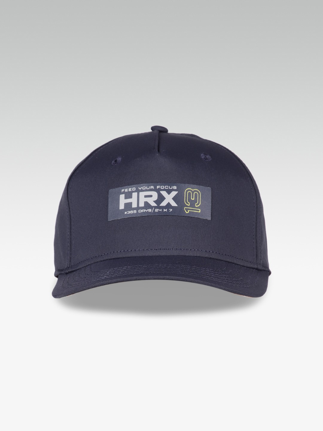 

HRX by Hrithik Roshan Unisex Navy Blue Printed Snapback Cap