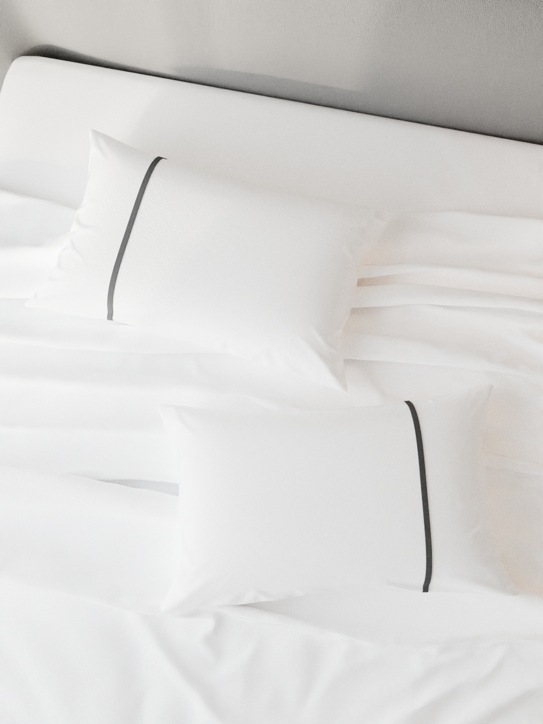 

Stoa Paris Colours Collection White Set Of 2 144 TC Pillow Covers