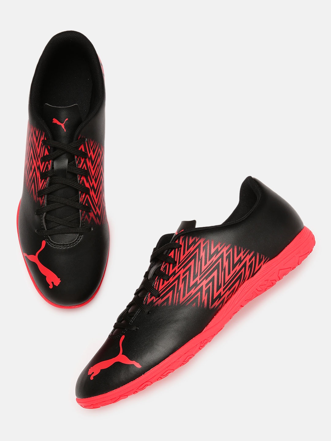

Puma Men Black & Red Tacto IT Football Shoes
