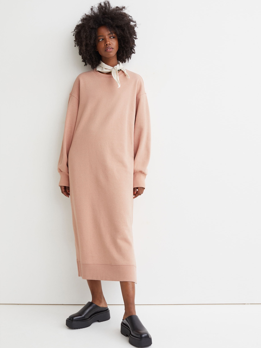 

H&M Women Pink Sweatshirt Dress