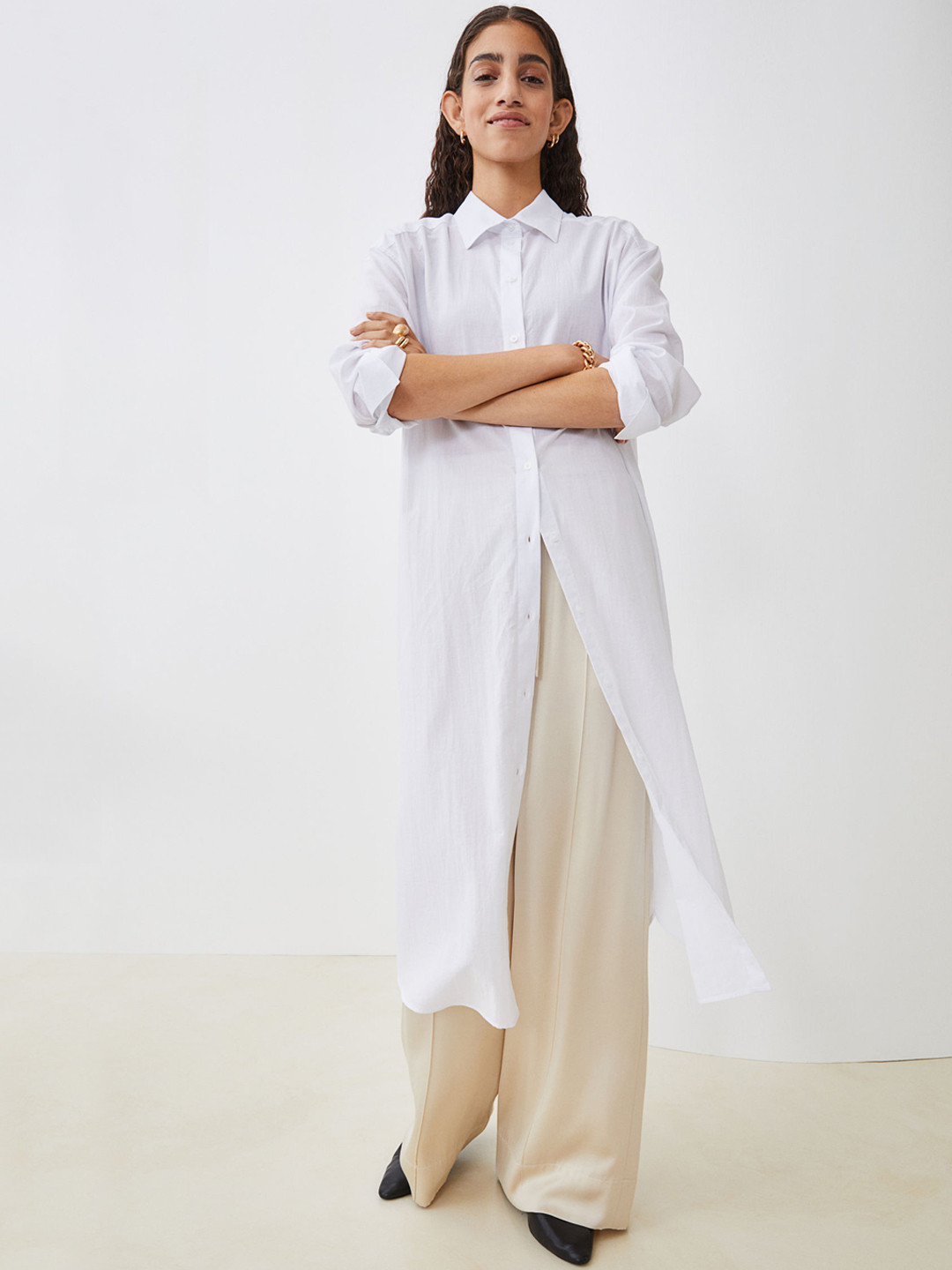 

H&M White Shirt Dress