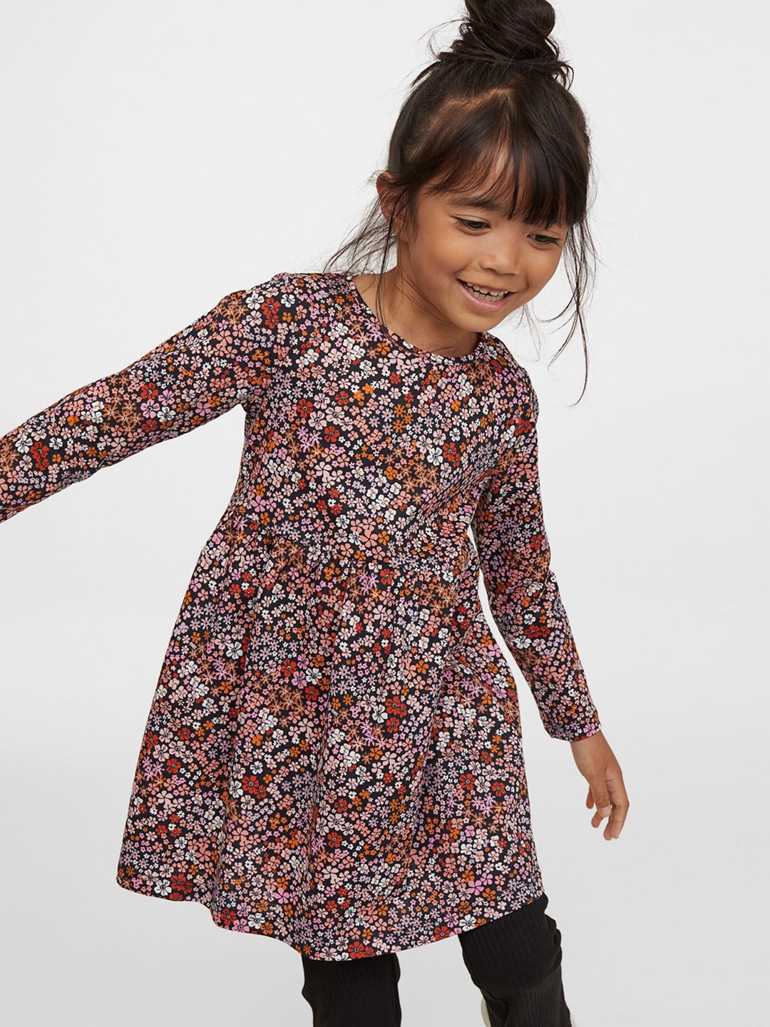 

H&M Girl Multi-Coloured Cotton Jersey Dress