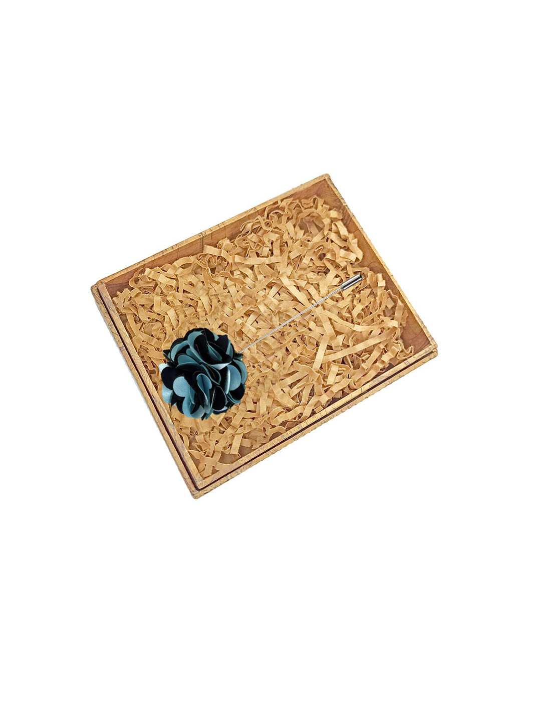 

Blacksmith Men Blue Solid Floral Lapel Pin