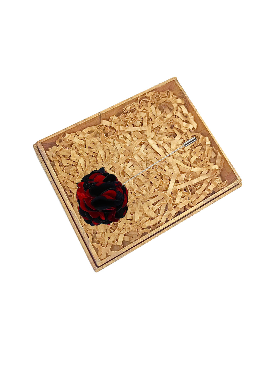 

Blacksmith Men Red Solid Floral Lapel Pin