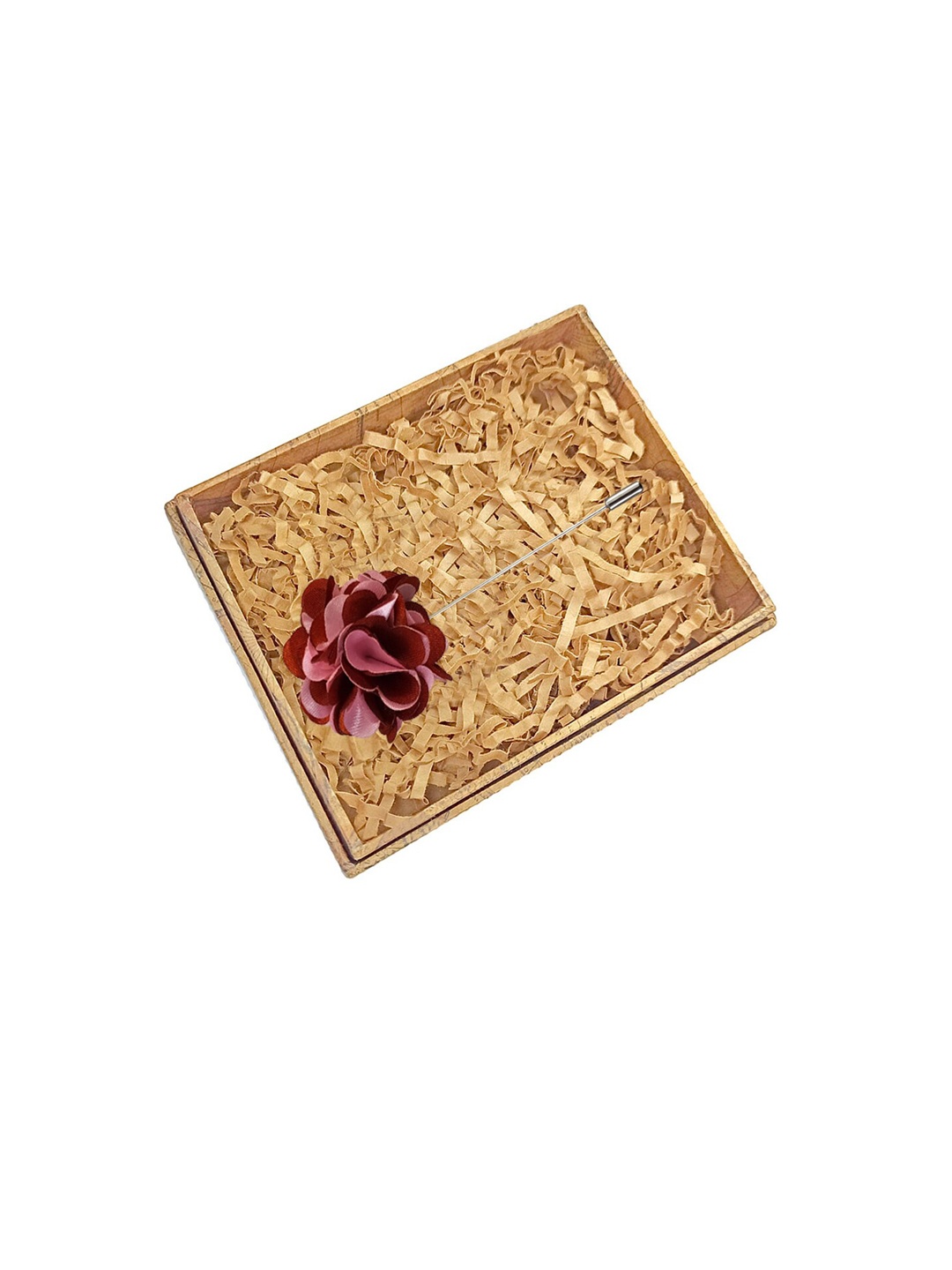 

Blacksmith Men Pink & Red Floral Solid Lapel Pin