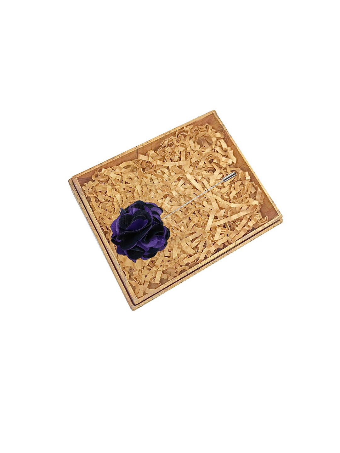 

Blacksmith Purple & Navy Blue Solid Floral Lapel Pin