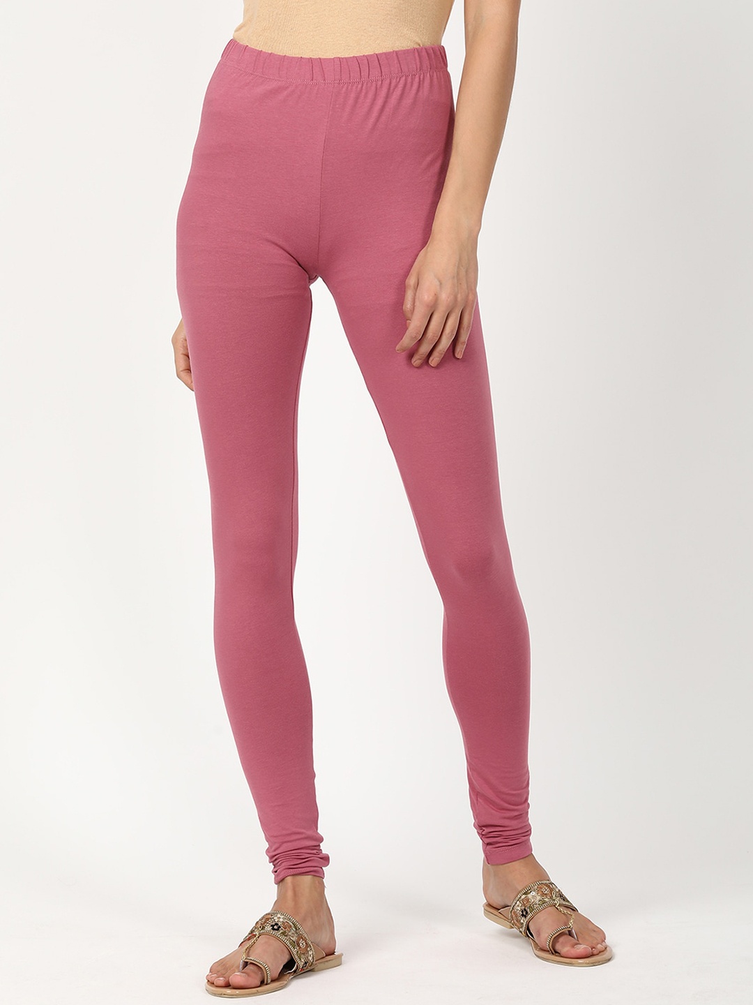 

V2 Value & Variety Women Purple Solid Churidar Leggings