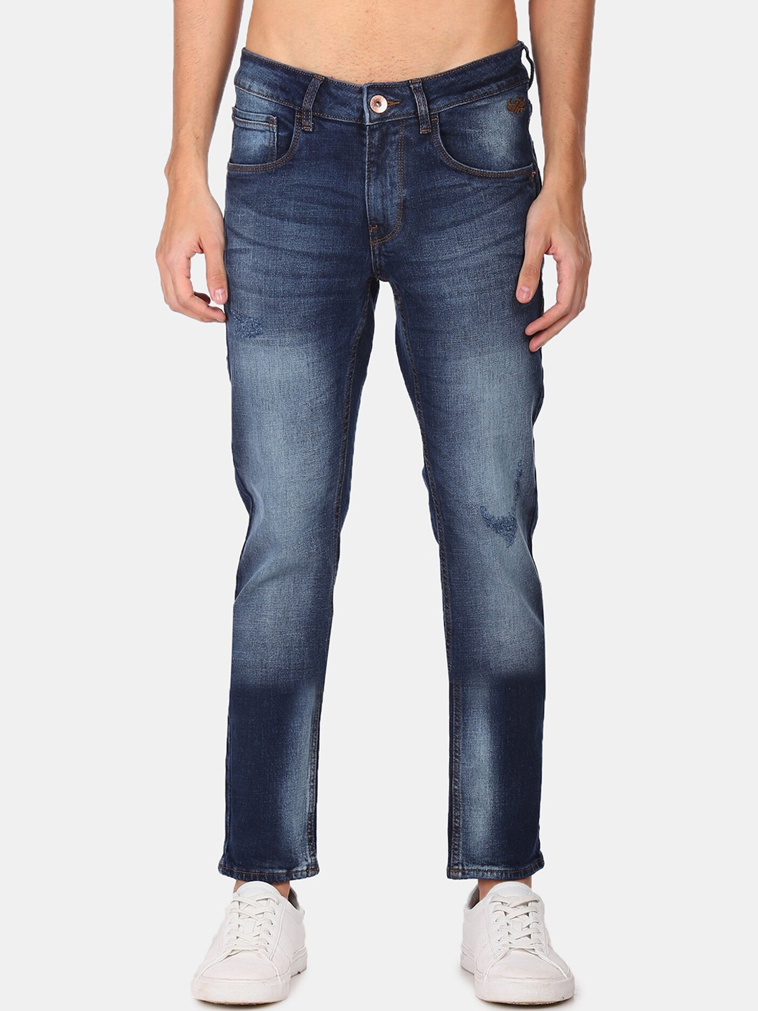 

Flying Machine Men Blue Slim Fit Heavy Fade Jeans