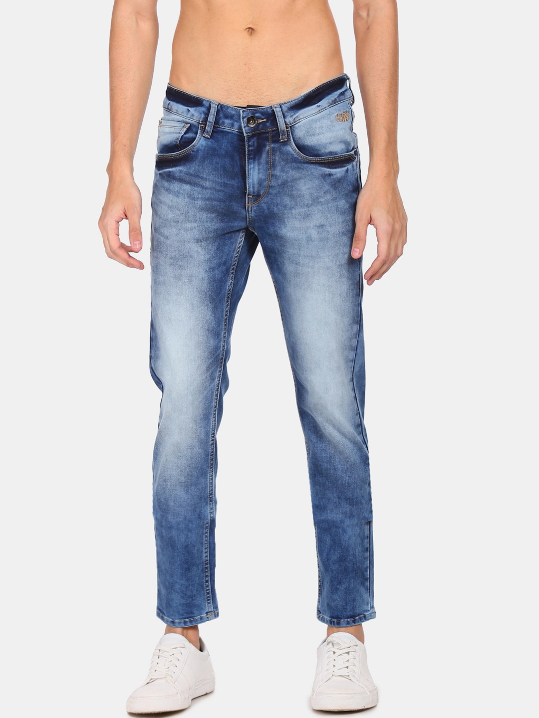 

Flying Machine Men Blue Slim Fit Heavy Fade Jeans