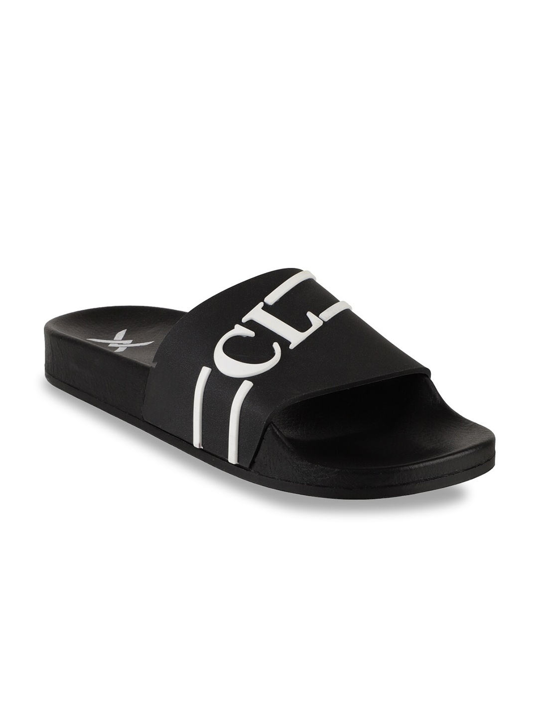 

Carlton London Sports Men Black Solid Slider Flip Flops