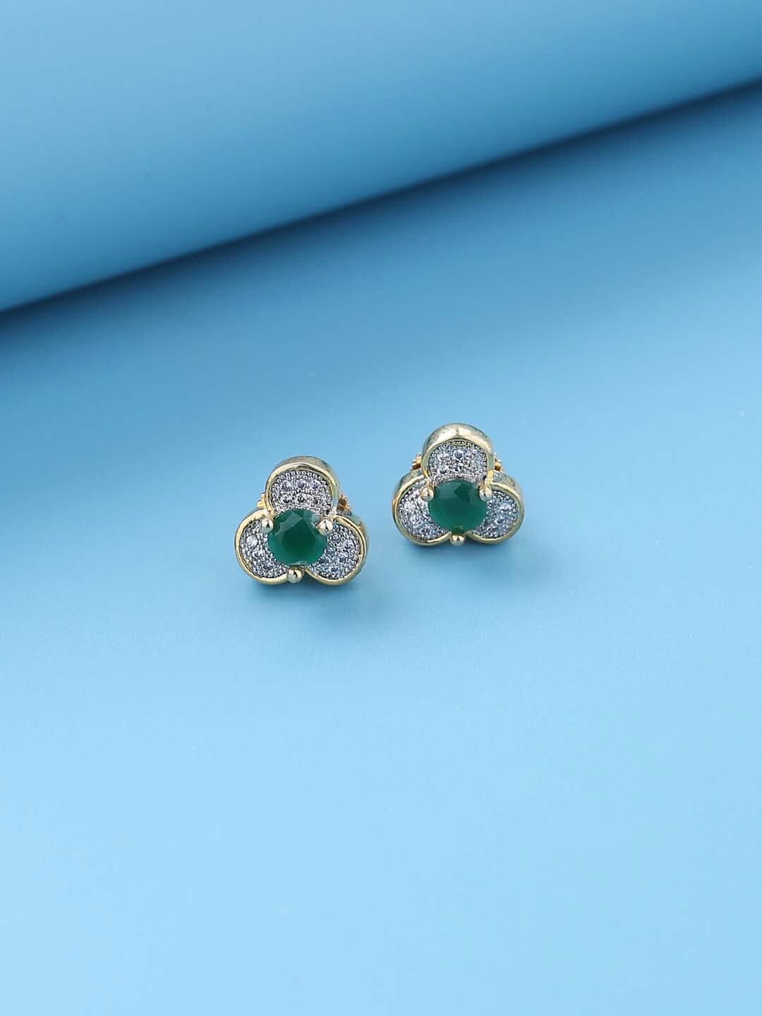 

Tistabene Green Floral Shaped Studs
