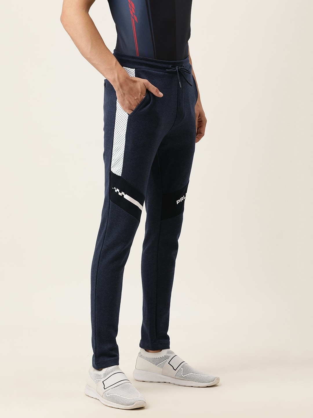 

Proline Active Men Navy Blue Printed Slim Fit joggers