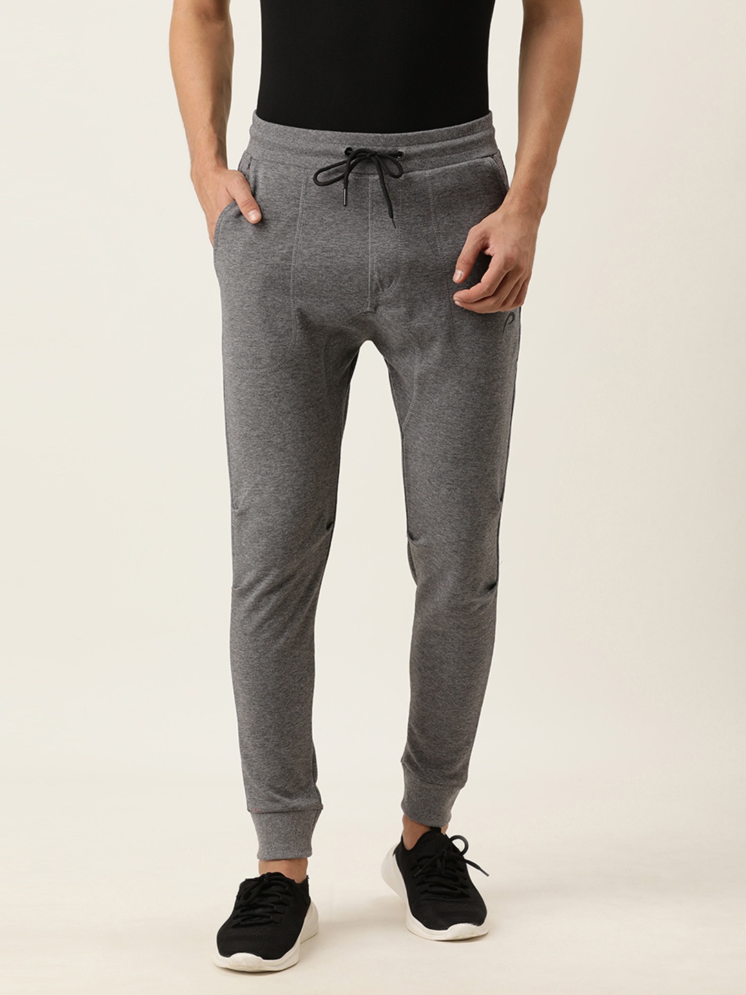 

Proline Active Men Grey Melange Solid Yoga Joggers