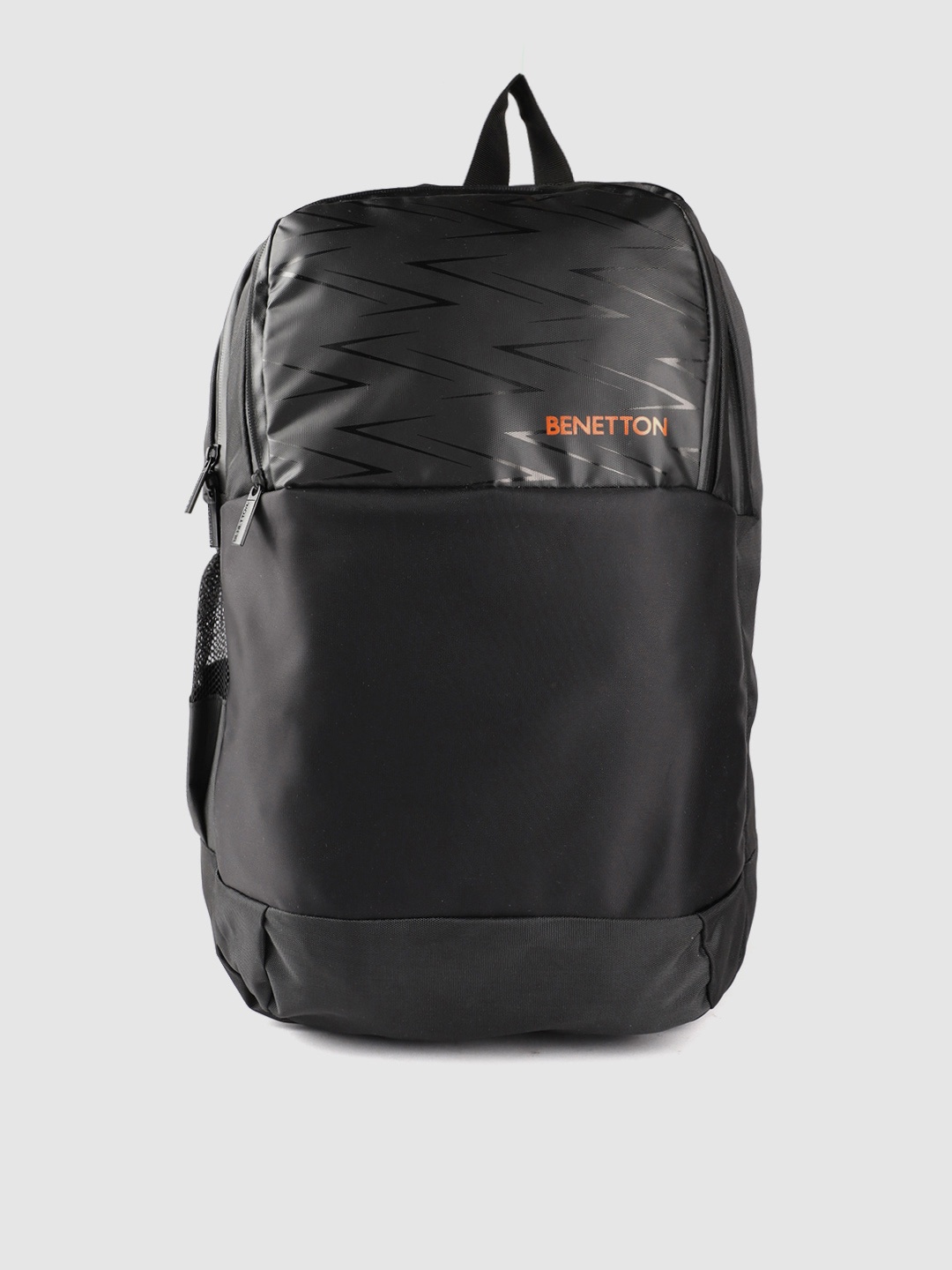 

United Colors of Benetton Unisex Black Printed Detail 15 Inch Laptop Backpack