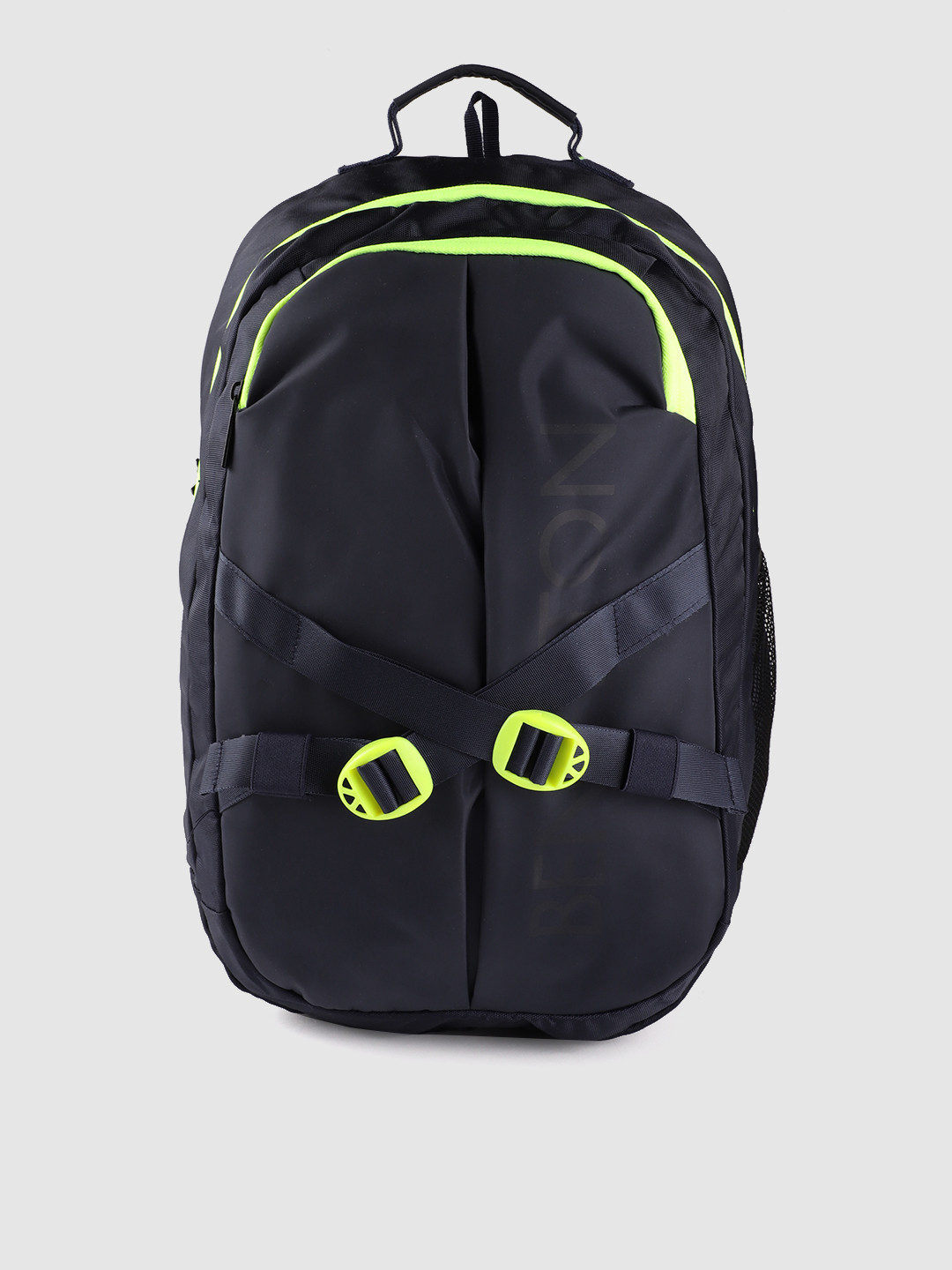 

United Colors of Benetton Unisex Navy Blue Solid 15 Inch Laptop Backpack