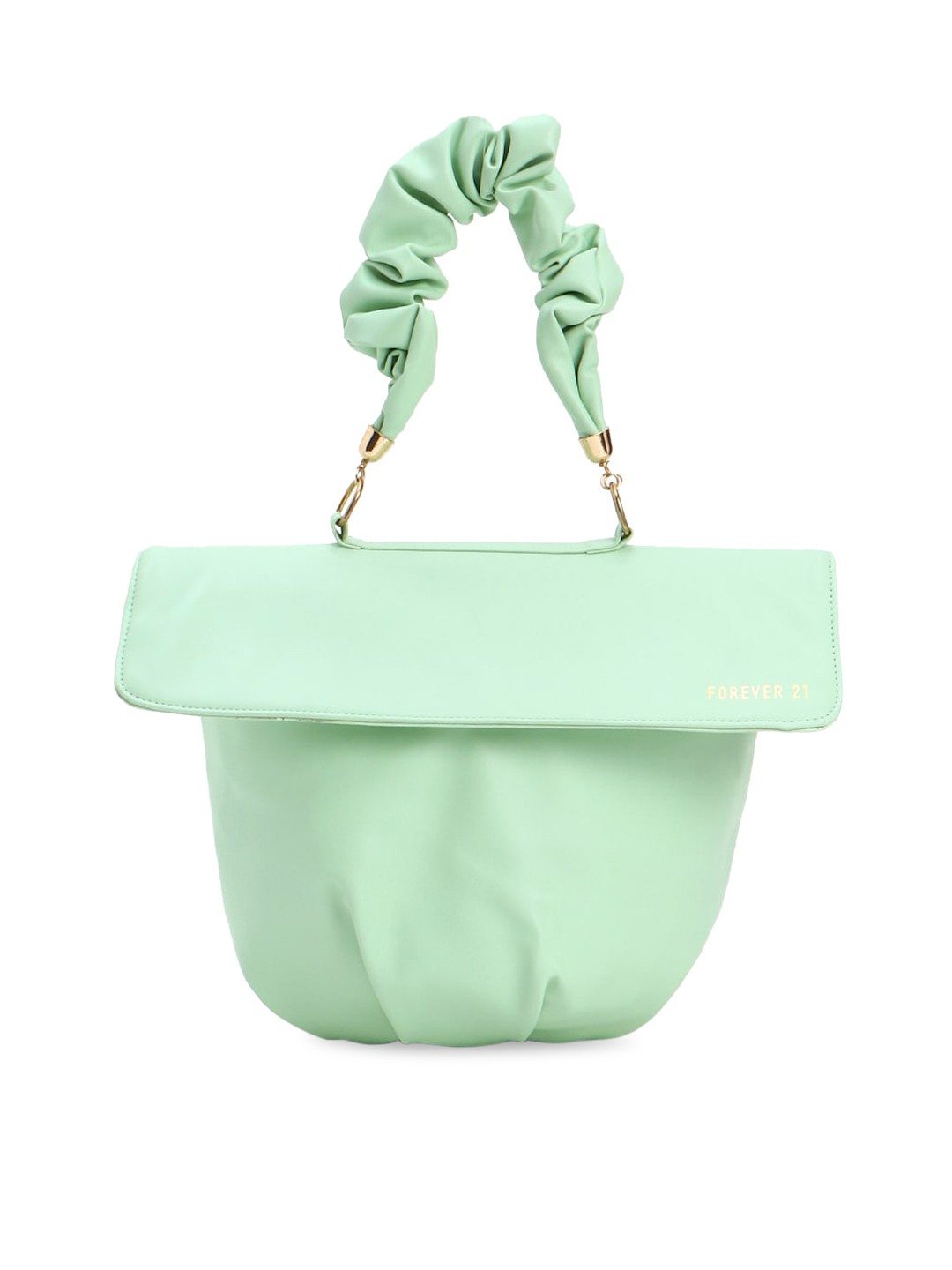 

FOREVER 21 Green PU Structured Handheld Bag