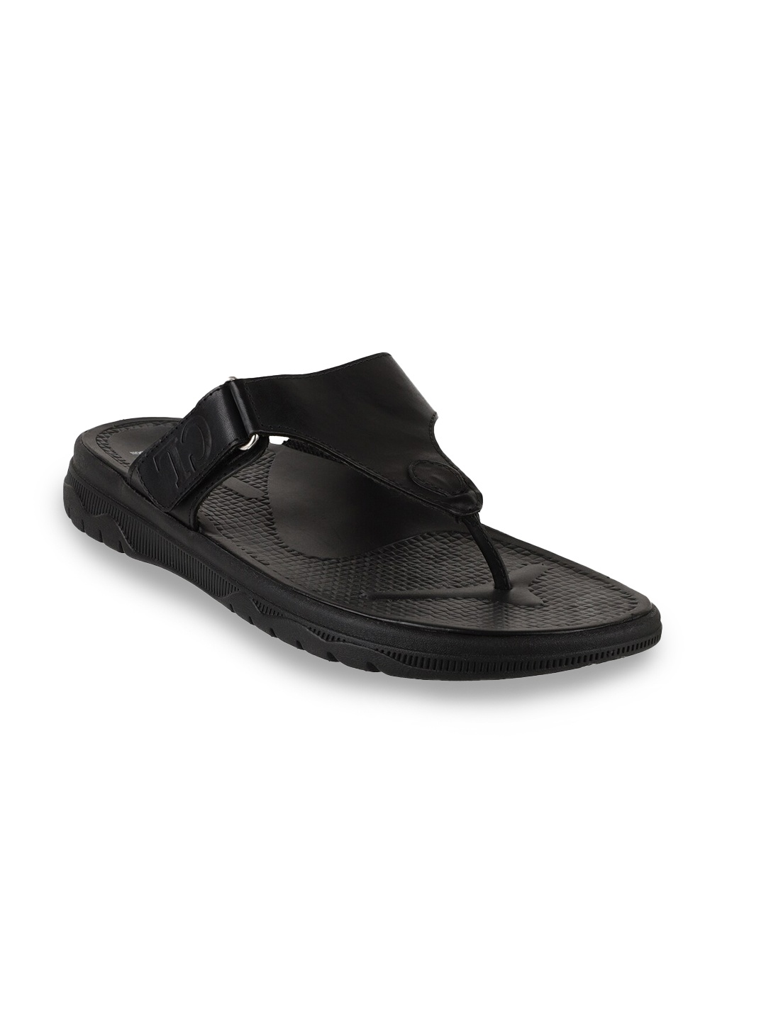 

Carlton London Men Black Flip Flops