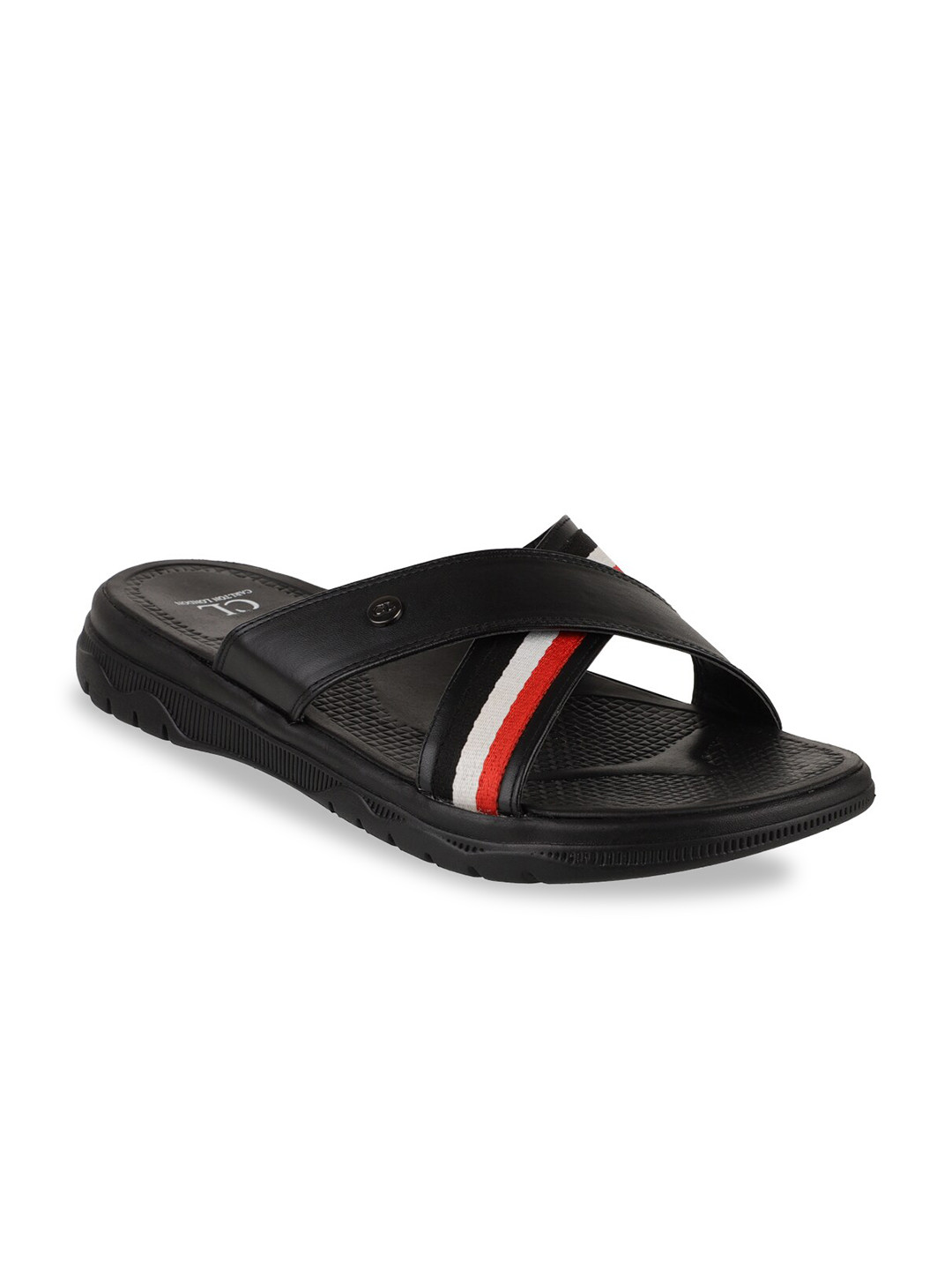 

Carlton London Men Black Sliders