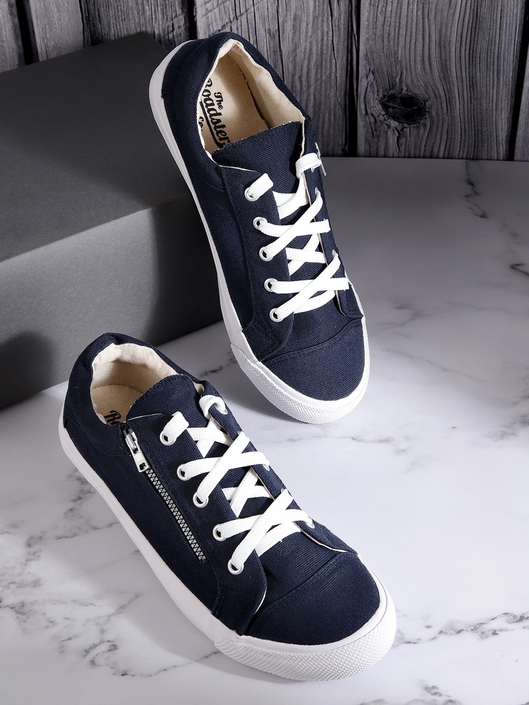 

Roadster Women Navy Blue Solid Sneakers