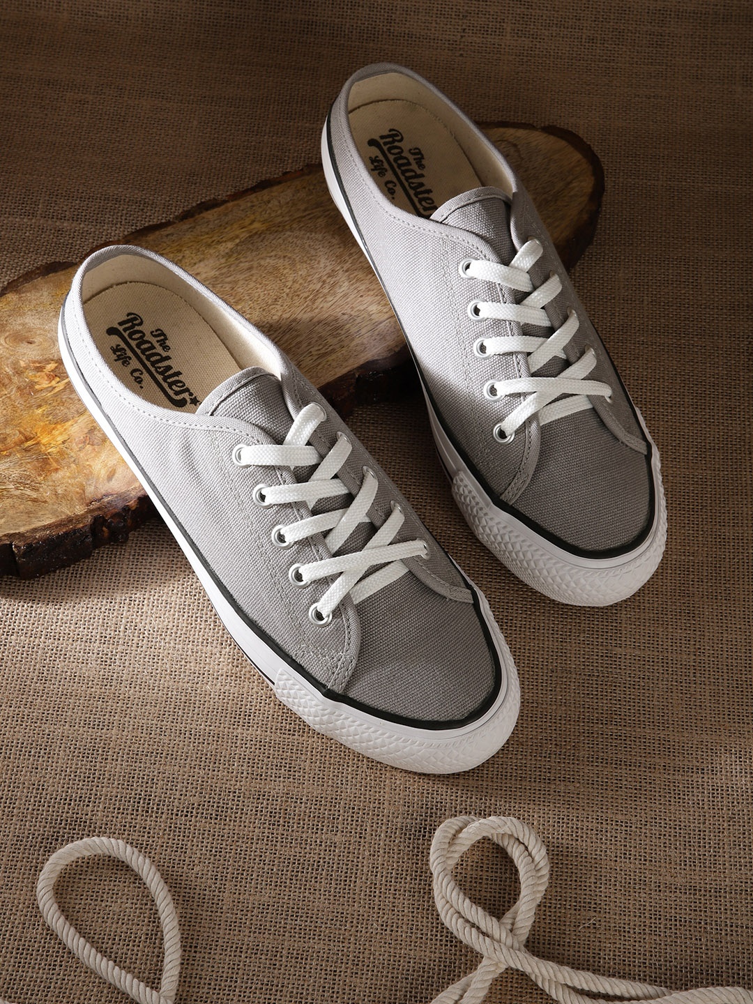 

Roadster Women Grey Solid Slip-On Sneakers