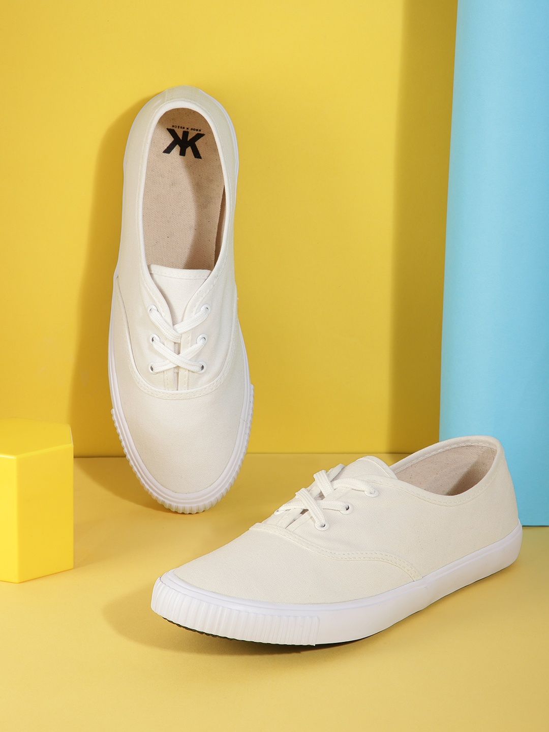 

Kook N Keech Women White Sneakers