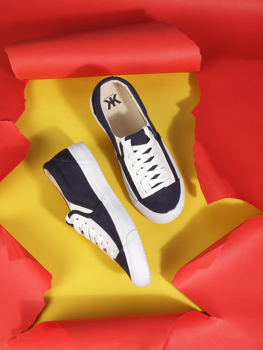 

Kook N Keech Women Navy Blue Solid Sneakers