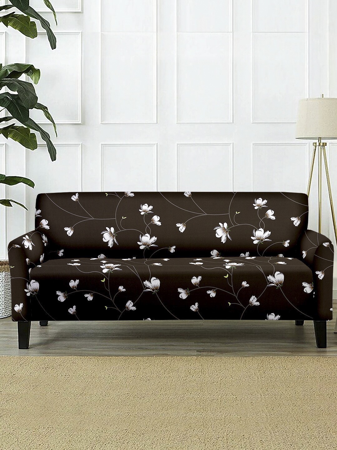 

Cortina Brown & White Printed 3-Seater Sofa Covers