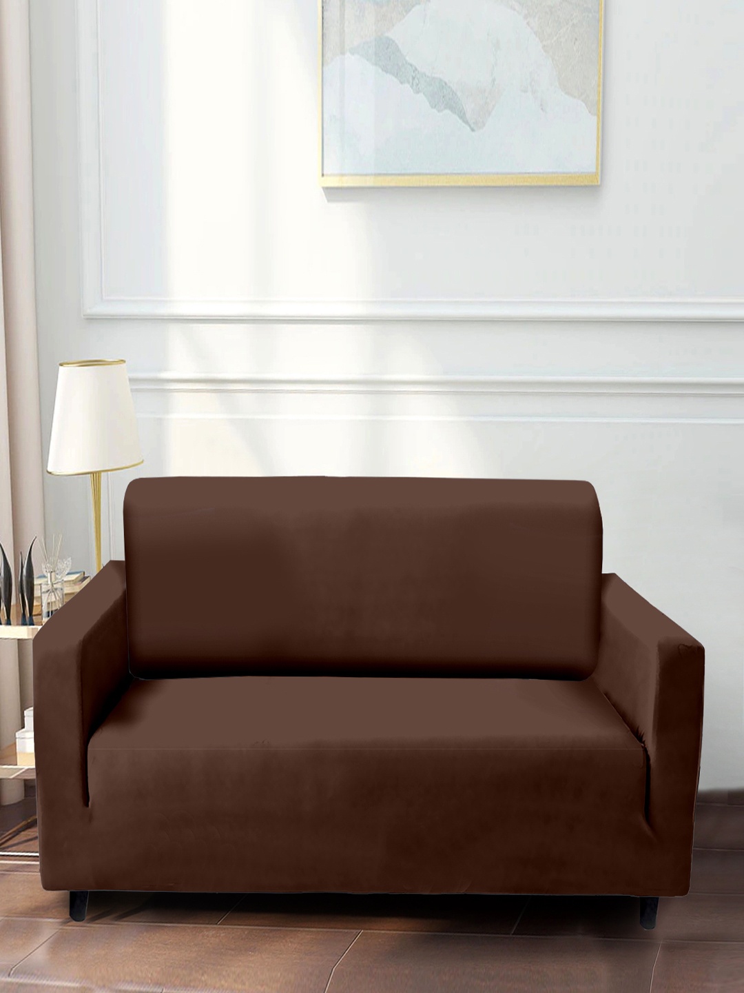 

Cortina Brown Solid 2-Seater Sofa Covers