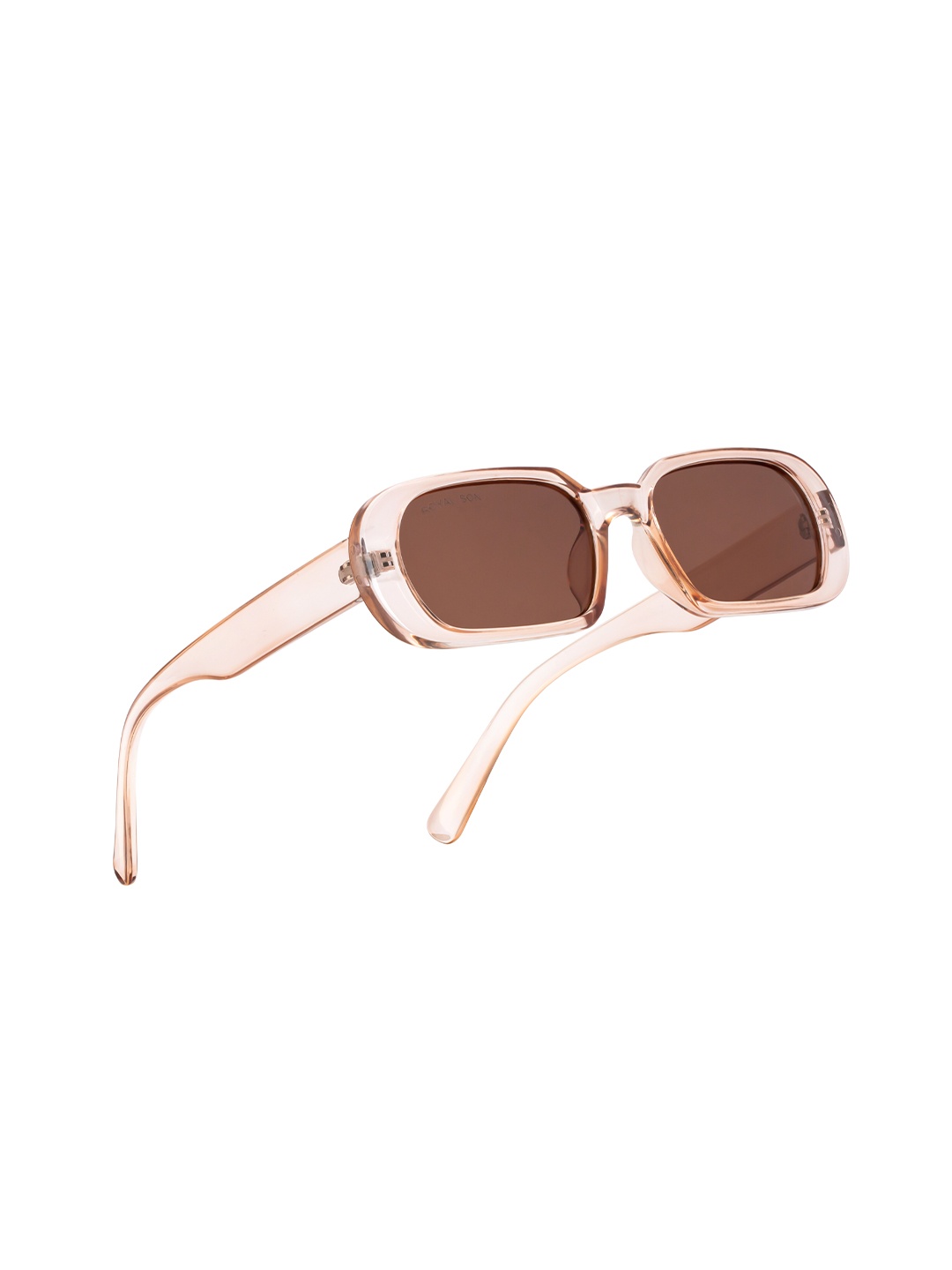 

ROYAL SON Women Brown Lens & Brown Rectangle Sunglasses CHIWM00120-C2