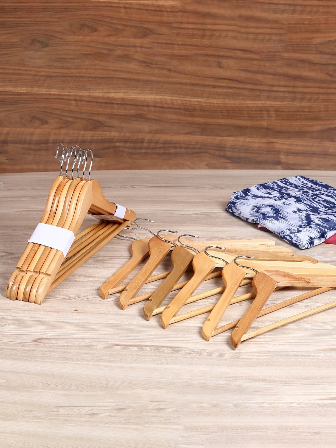 

Home Centre Set Of 12 Camel Brown Azure Clothes Hanger