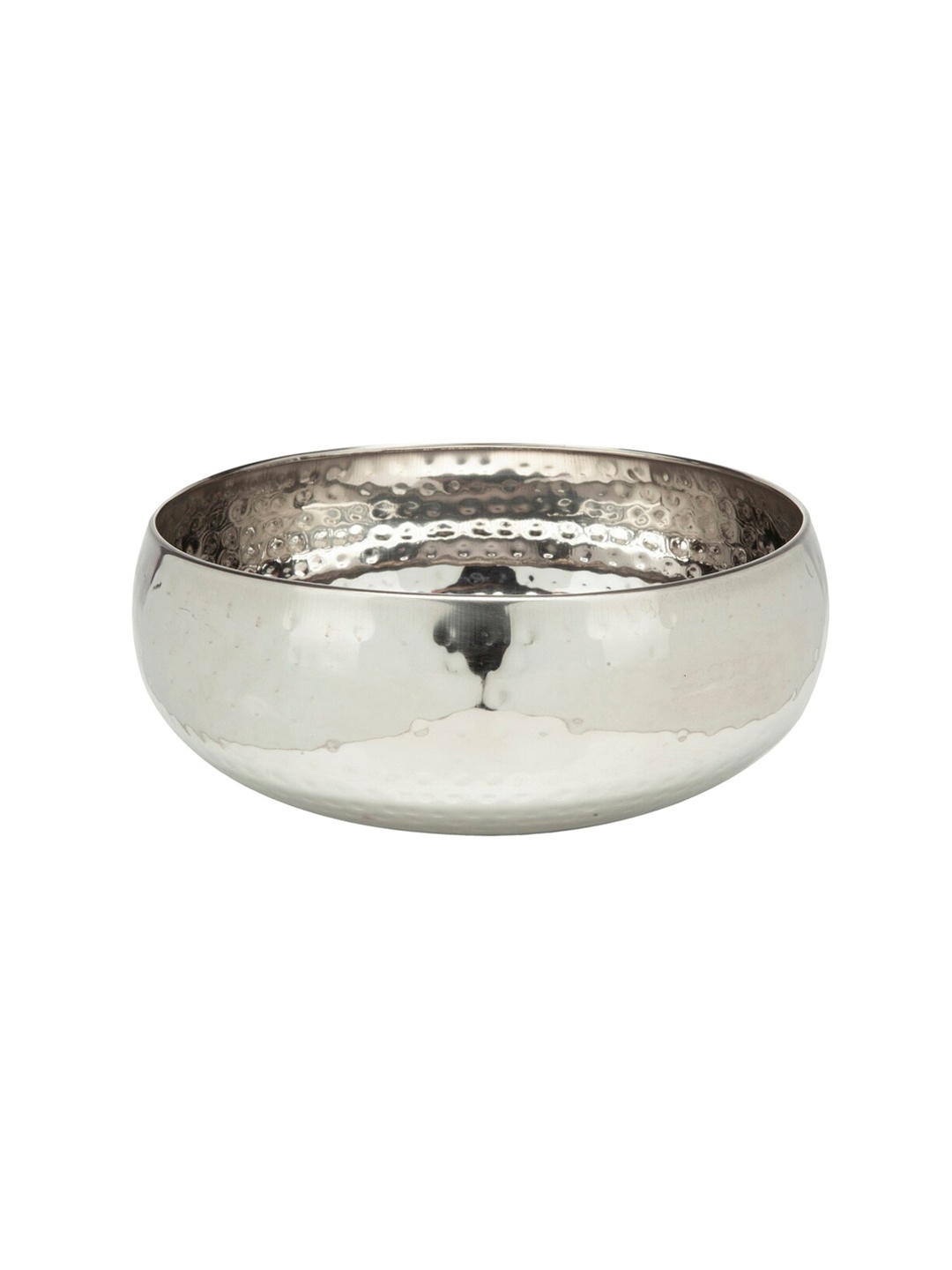 

Home Centre Silver-Toned Textured Stainless Steel Serving Bowl 3500 ml