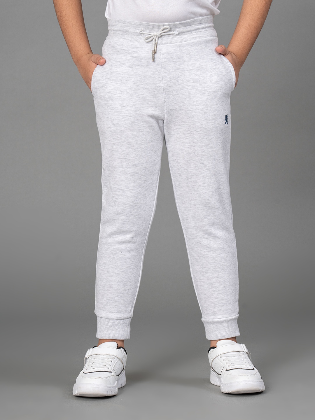 

Red Tape Boys Grey Melange Solid Joggers