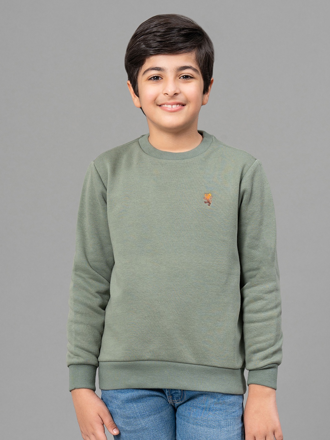 

Red Tape Boys Olive Green Sweatshirt