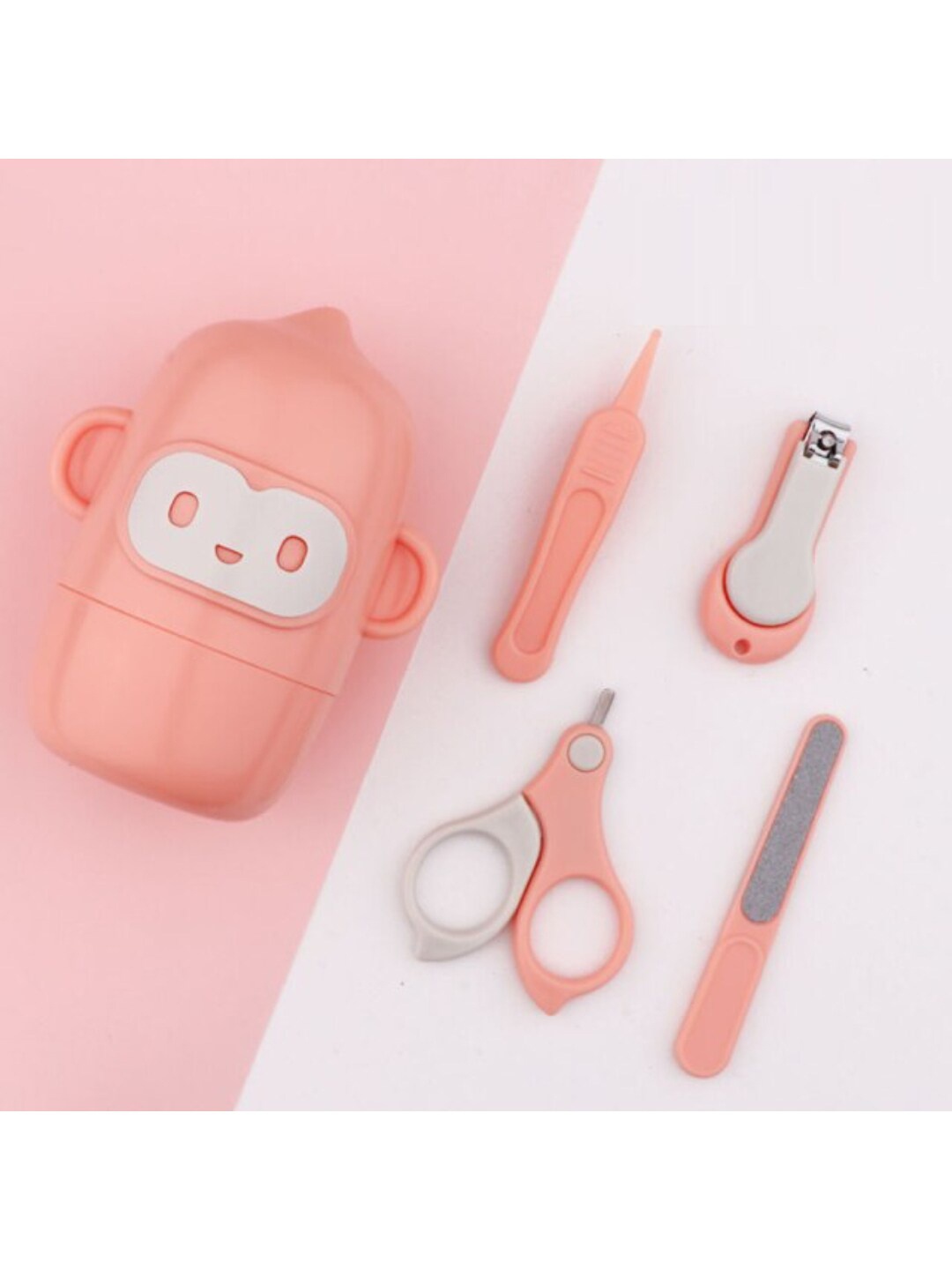 

GUCHIGU Pink Kids Nail Cutter Grooming & Baby Care Kit
