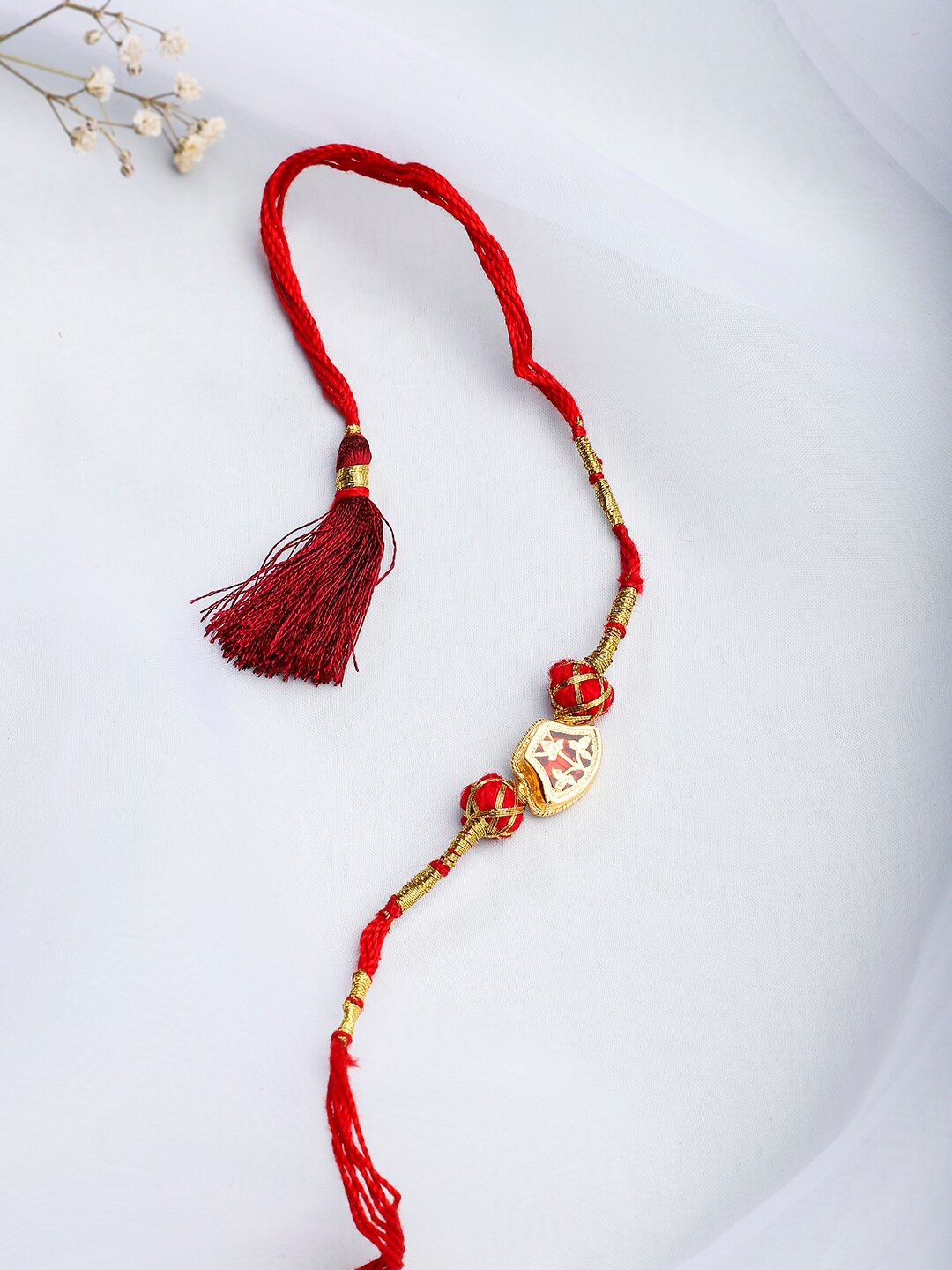 

Fabindia Multicoloured Tie-Up Embellished Rakhi, Multi