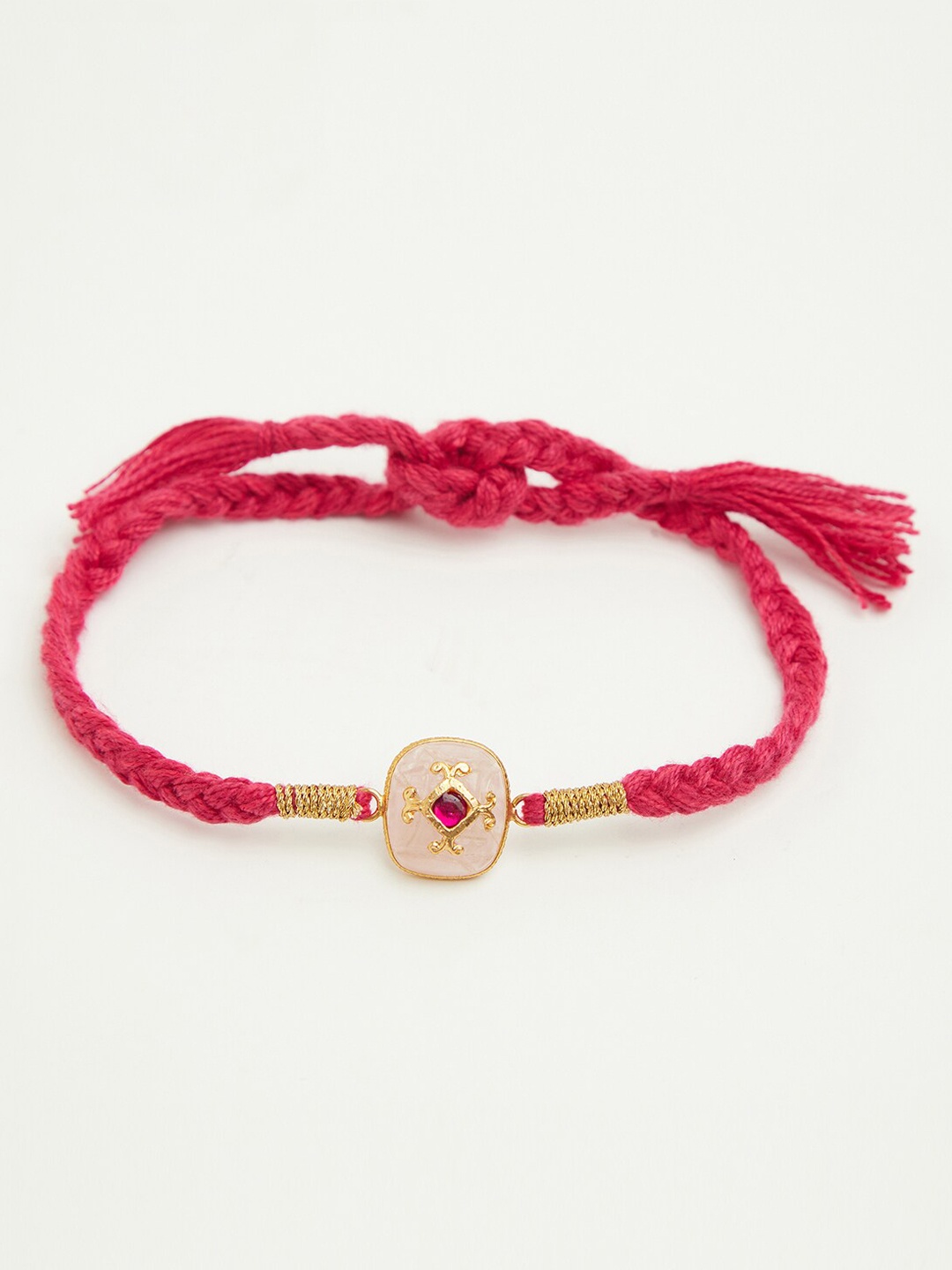 

Fabindia Pink Embellished Rakhi